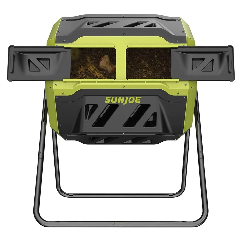 

Outdoor Rotary Compost Bin, 360° Dual-chamber Design, 42-gallon Capacity, Rotating Compost Bin, Customizable