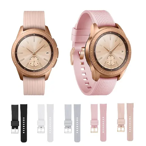 20mm Watch Band for Samsung Galaxy Watch SM-R810 42mm Silicone Watch Strap 2026