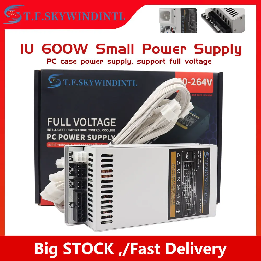 1u Flex 600W Power supply for PC Gamer 600w power supply For ITX pc Case Pc font