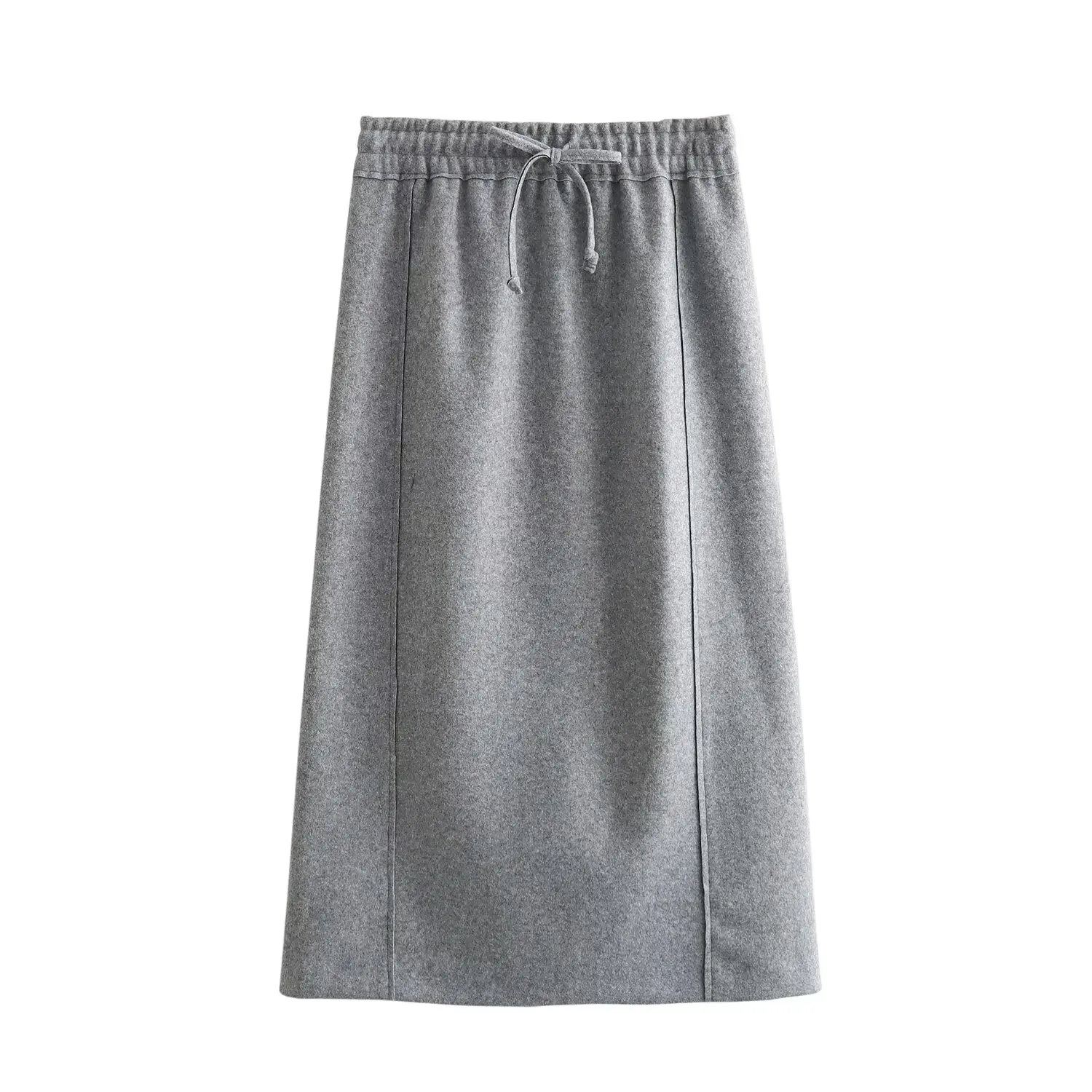 Conjunto de Terno Casual de Lã F Novo de Outono com Design de Moda, Manga Curta e Manga Longa, Estilo Francês, Tecido ...