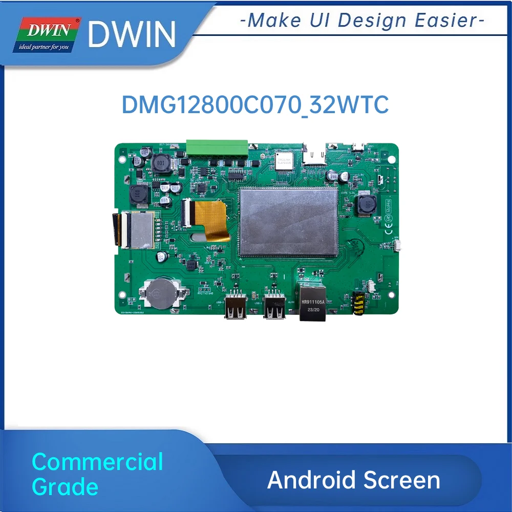 DWIN 7 Inch 1280x800 250nit Embedded Android Display LCD Module Capacitive Touch Screen