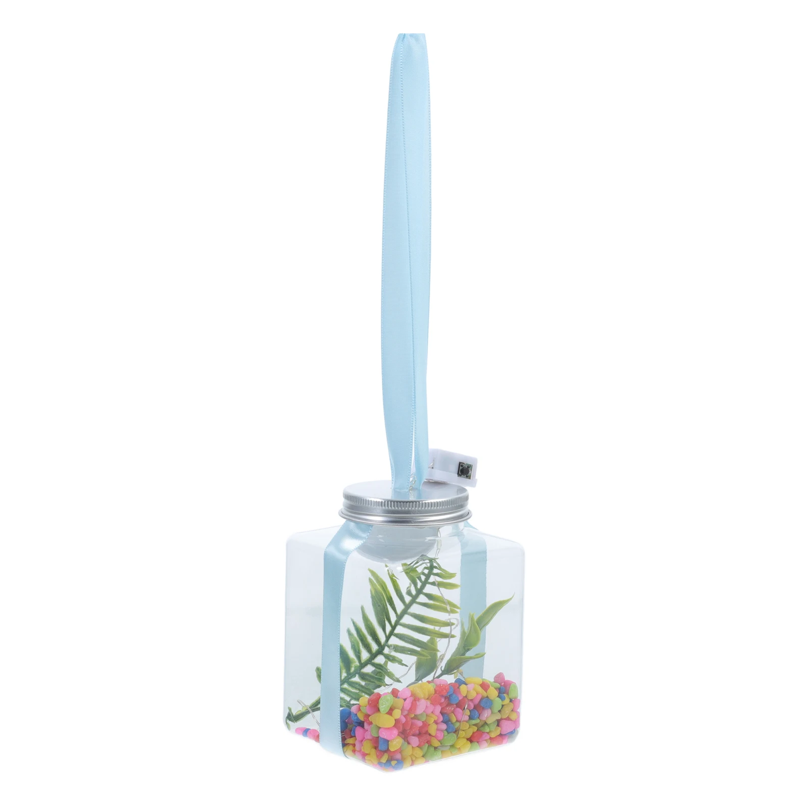 

Glowing Fish Tank Aquarium Accessories Desktop Small Automatic Accessory Hydroponic Planter Clear Pots