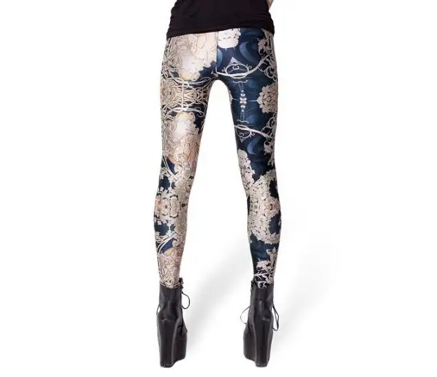 Women Legging flower beauty fairy Printed Casual Legging Slim Legging L 444