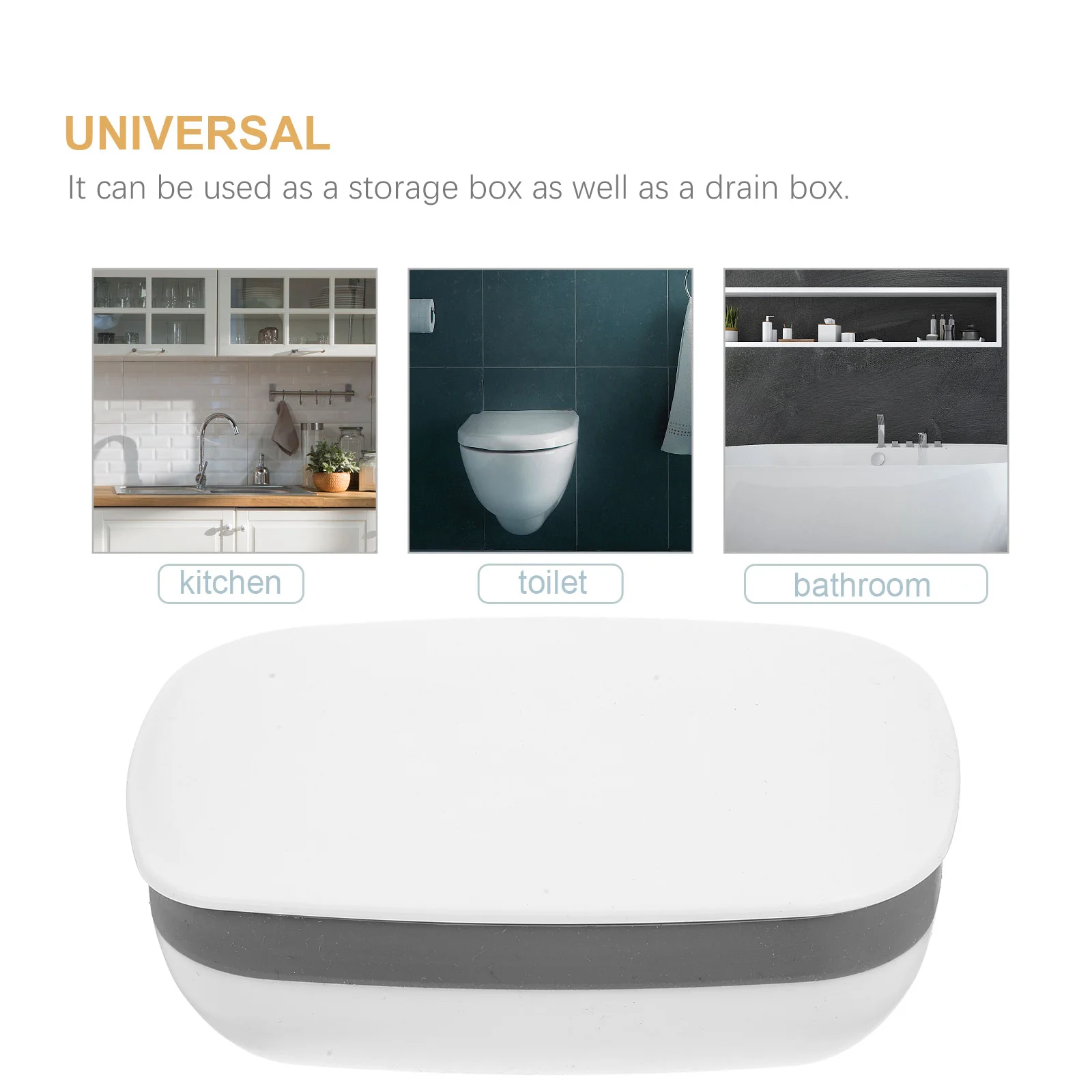 

2Pcs Portable Soap Box Travel Case Sealed Design Compact Lightweight Easy Clean Stylish Bathroom Supplies