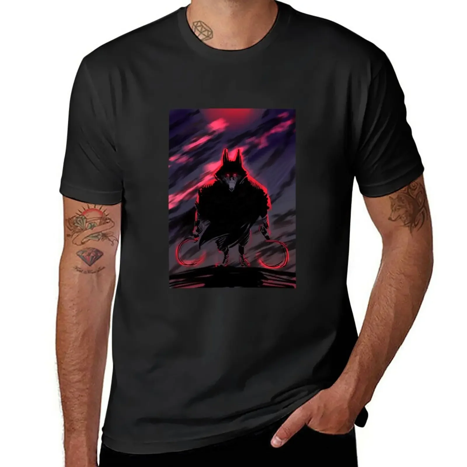 Death Wolf Puss In Boots 2: The Last Wish T-Shirt summer top vintage aesthetic clothes mens graphic t-shirts