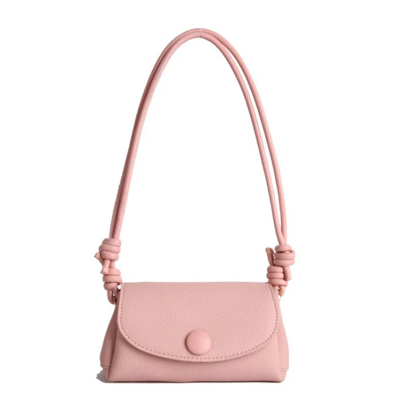 

Trendy Solid Color Crossbody Handbag For Fashionable Women Featuring Letter Logo And Lightweight Comfort
