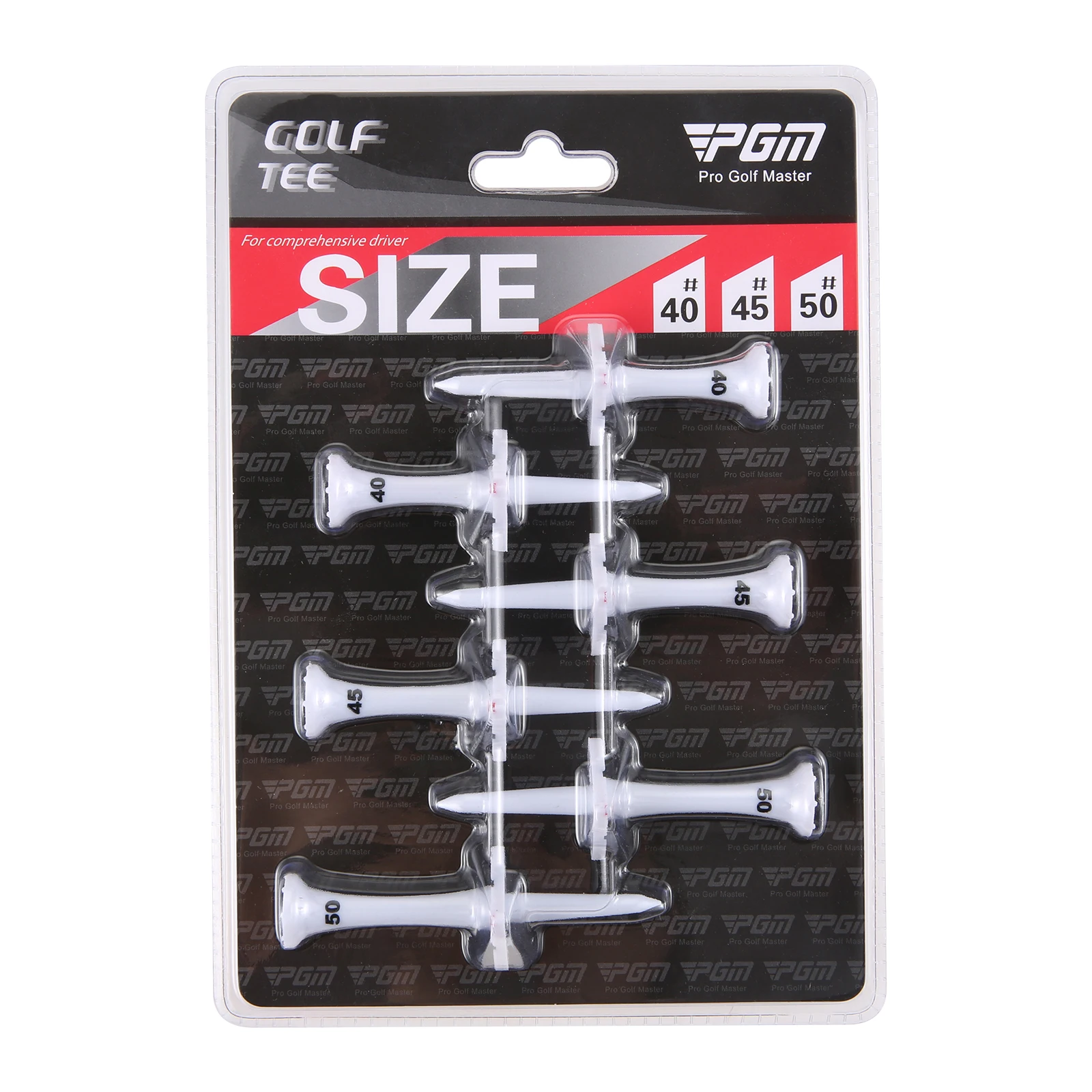 

6Pcs/Pack 40/45/50mm Golf Tee Holder Aimable Direction Multi-purpose Aim Limit Golf Tees Low Resistance for Golf Driver Training