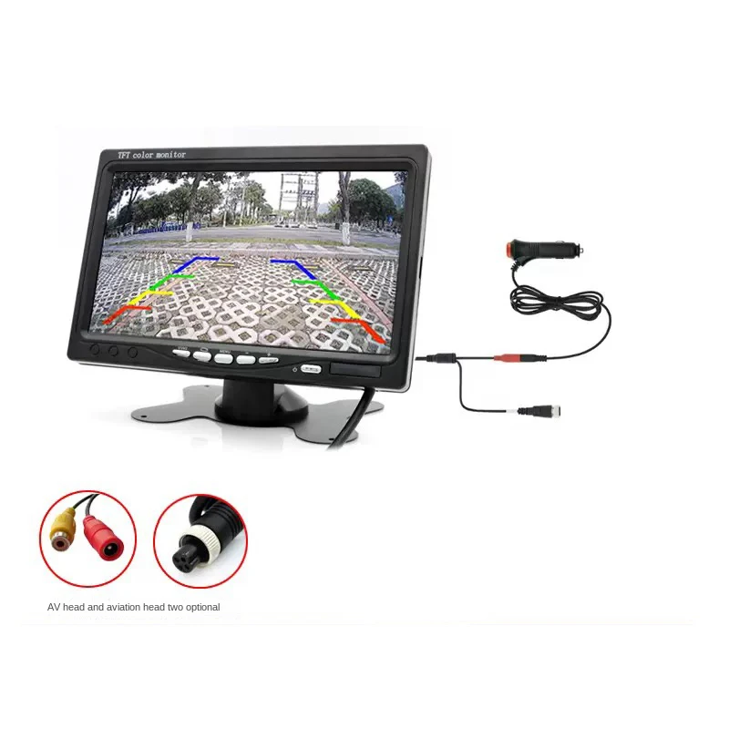 Truck reversing image driving recorder 12V24v excavator harvester truck trailer HD night vision integrated machine.