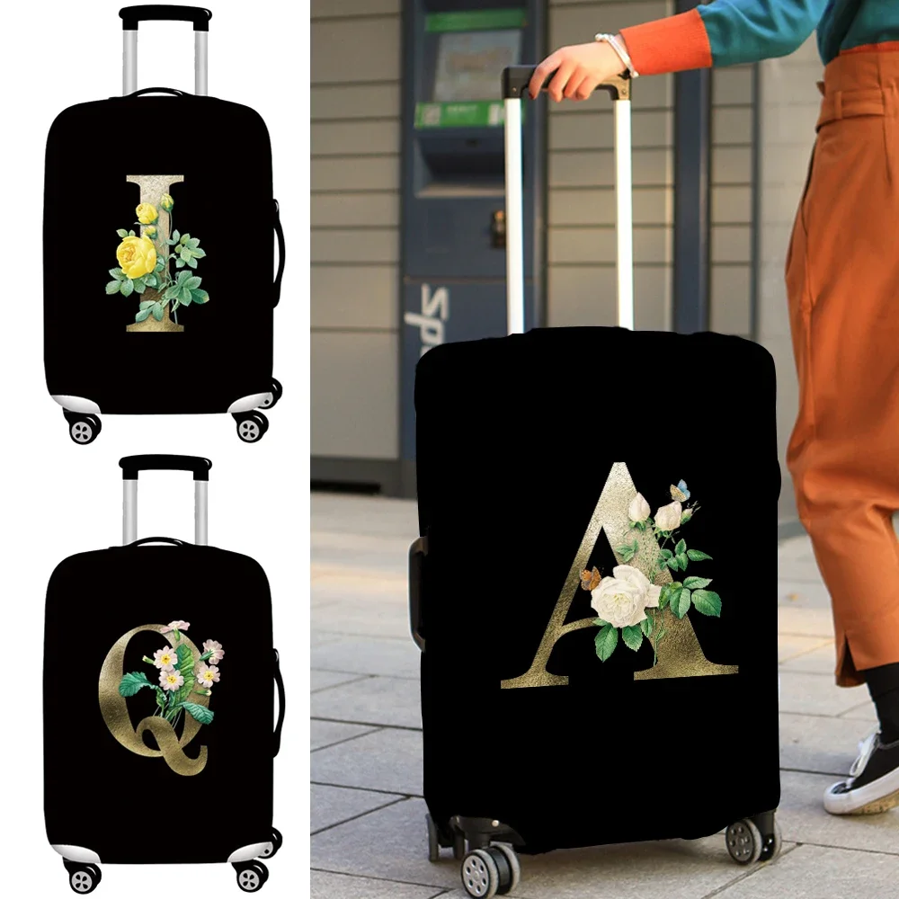 

Luggage Protective Cover Travel Accessories Suitcase Dust Wear-resistant Golden Flower Series Protective Case 2024 Fashion