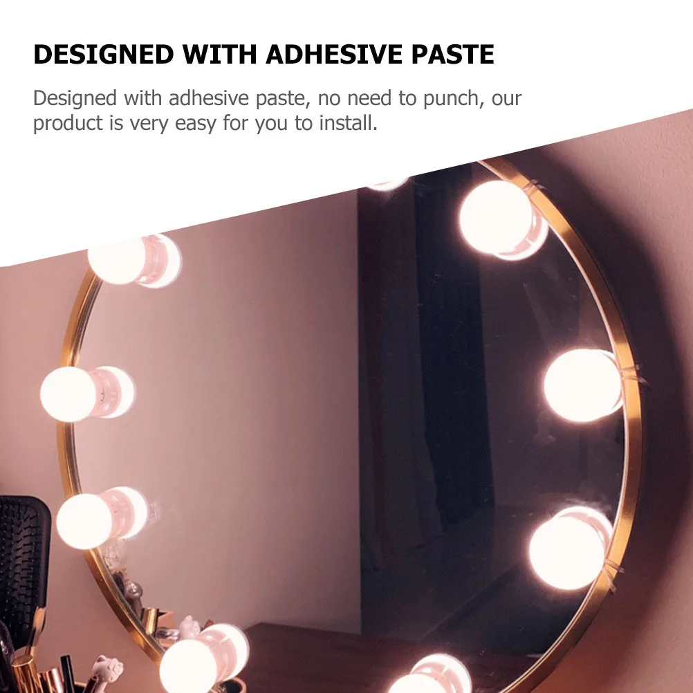 1 مجموعة الغرور مرآة ضوء LED لمبة الشريط الإبداعية تصميم بسيط عملي للديكور المنزل ميزة شحن USB #6