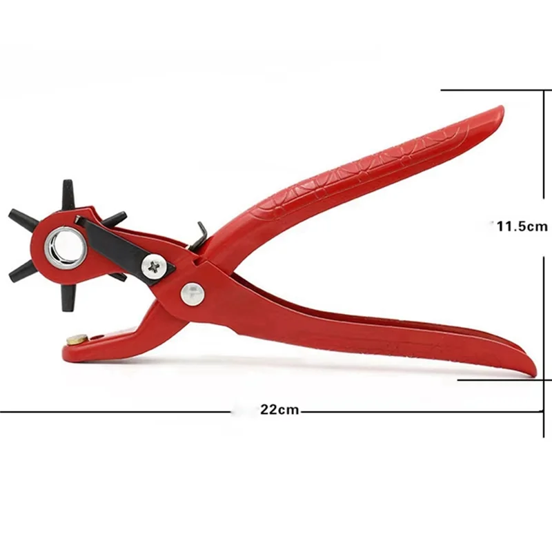 Pinza per punzonatrice per cintura in pelle da cucire Morsetto per gancio 2/2.5/3/3.5/4/4.5MM Dimensioni punzonatrice per punzonatura Pinza per punzonatura Strumento-[Qahk]