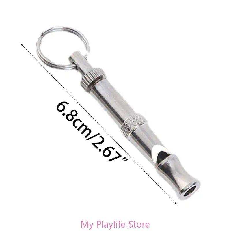 Pet Training Whistle Dogs Puppy Sound Portable Metal Flute for Dog Recall Barking Control Metal Feeding Helper