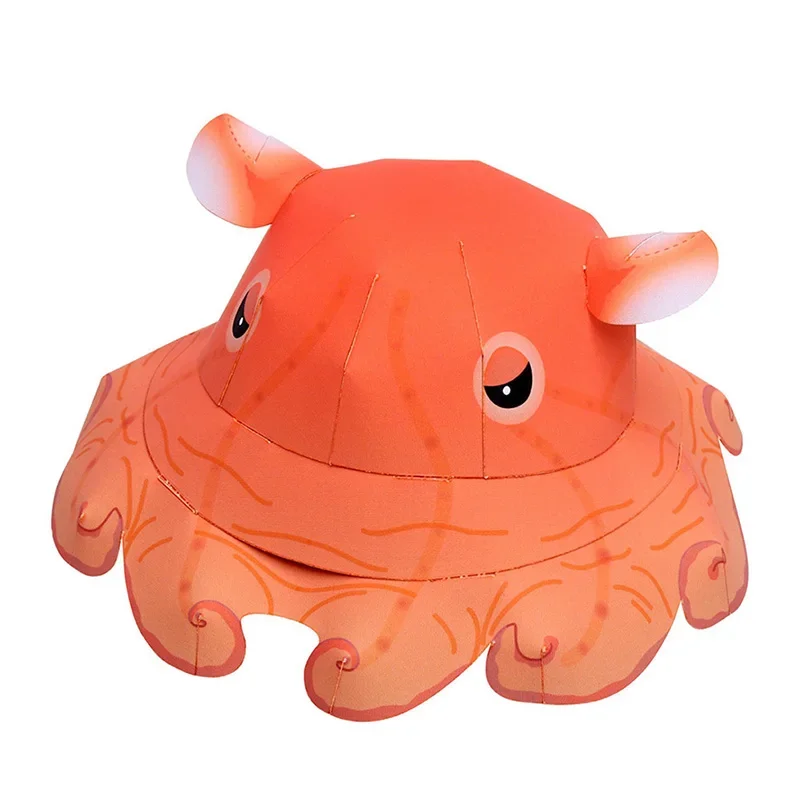 Flapjack Octopus Folding Origami Art Mini Cute 3D Paper Model Papercraft Animal DIY Kids Adult Handmade Craft Toys QD-255