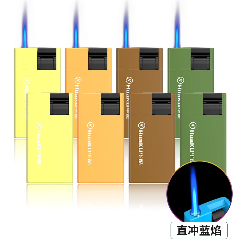 Brand New Multicolor Windproof Butane Gas Metal Lighter Refillable Cigarette Torch Lighter Hotel Cigar Accessories Men Gifts - Detail 1