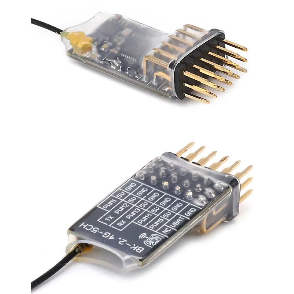 BAYCK 2,4G 5CH PWM ELRS Empfänger ExpressLRS 2,4 GHz RX PWM/CRSF Protokoll 2dBi Antenne Für RC FPV quadcopter Drone Teile