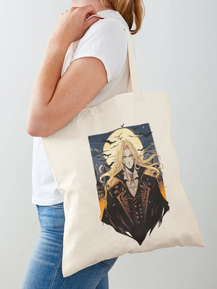 

Alucard Painting (Castlevania) Tote Bag Women's beach bags shopping bag logo bags luxury women custom tote bag