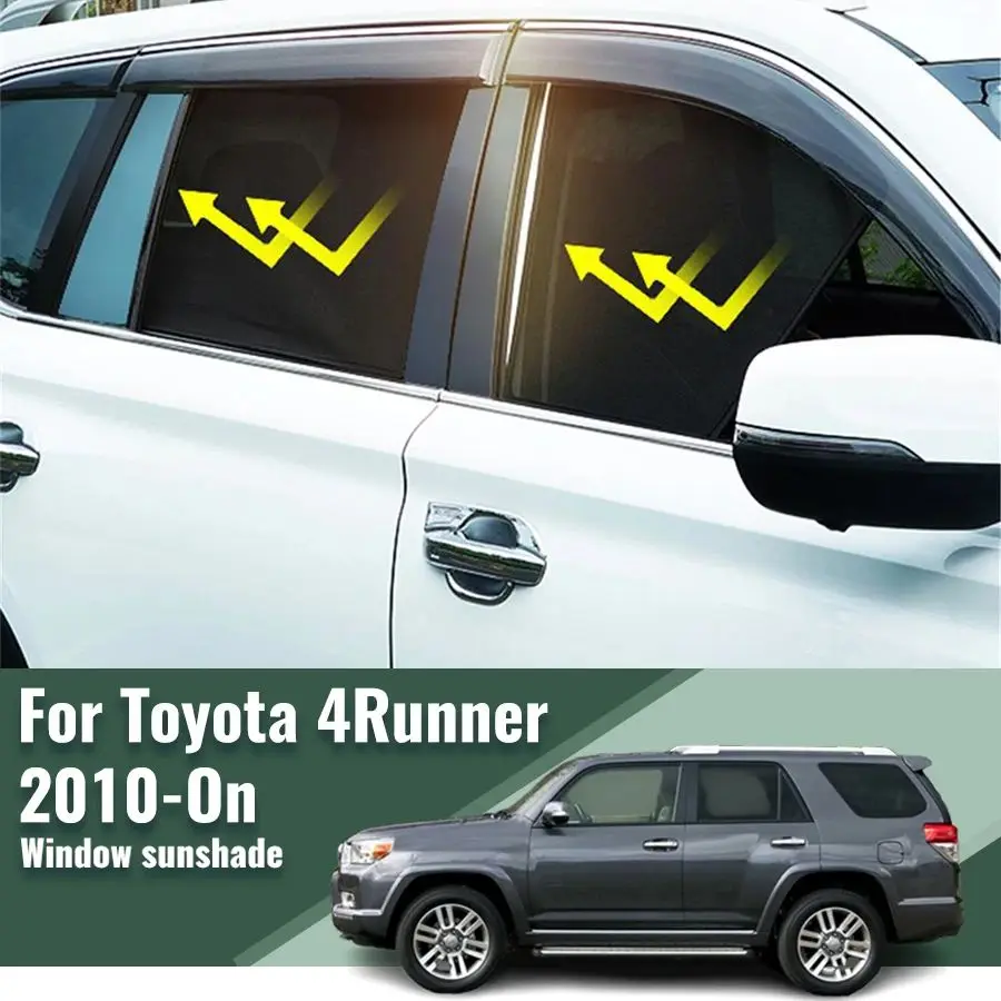 

For Toyota 4Runner 2009-2022 2023 4 Runner Car Sunshade Magnetic Front Rear Windshield Curtain Side Window Sun Shade Visor