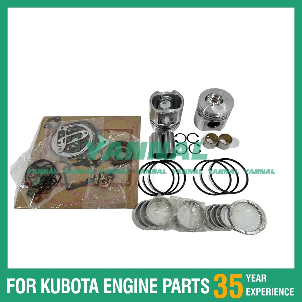 

Piston Kit With Gasket Set Bearings For Deutz F2L511 Excavator Engine Parts