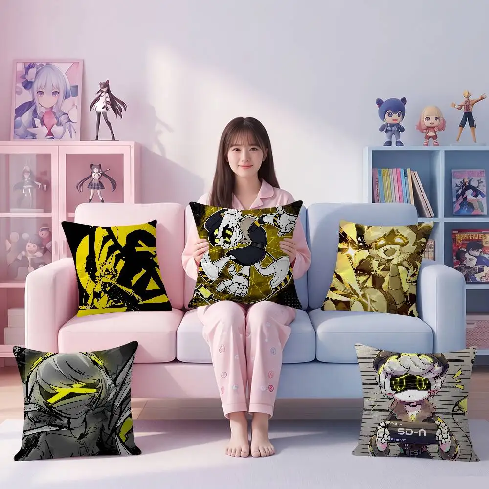 Pillow Gifts Home Office Furnishings Bedroom Sofa Car Cushion Cover Case 45x45cm Murder Drones Anime Hot