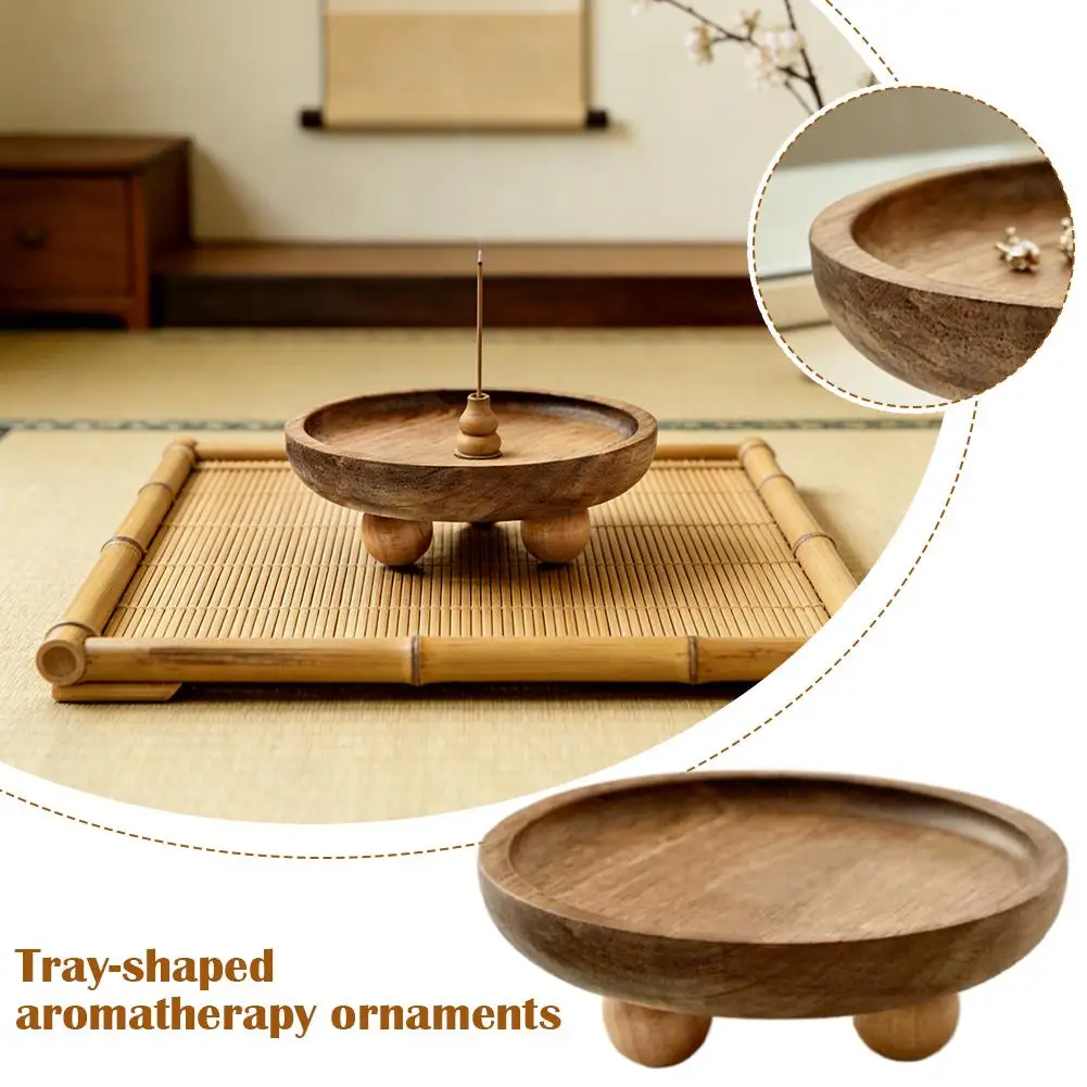 Round Solid Wood Tray Key Jewe - Home Cooking Recipes 리뷰 및 가격