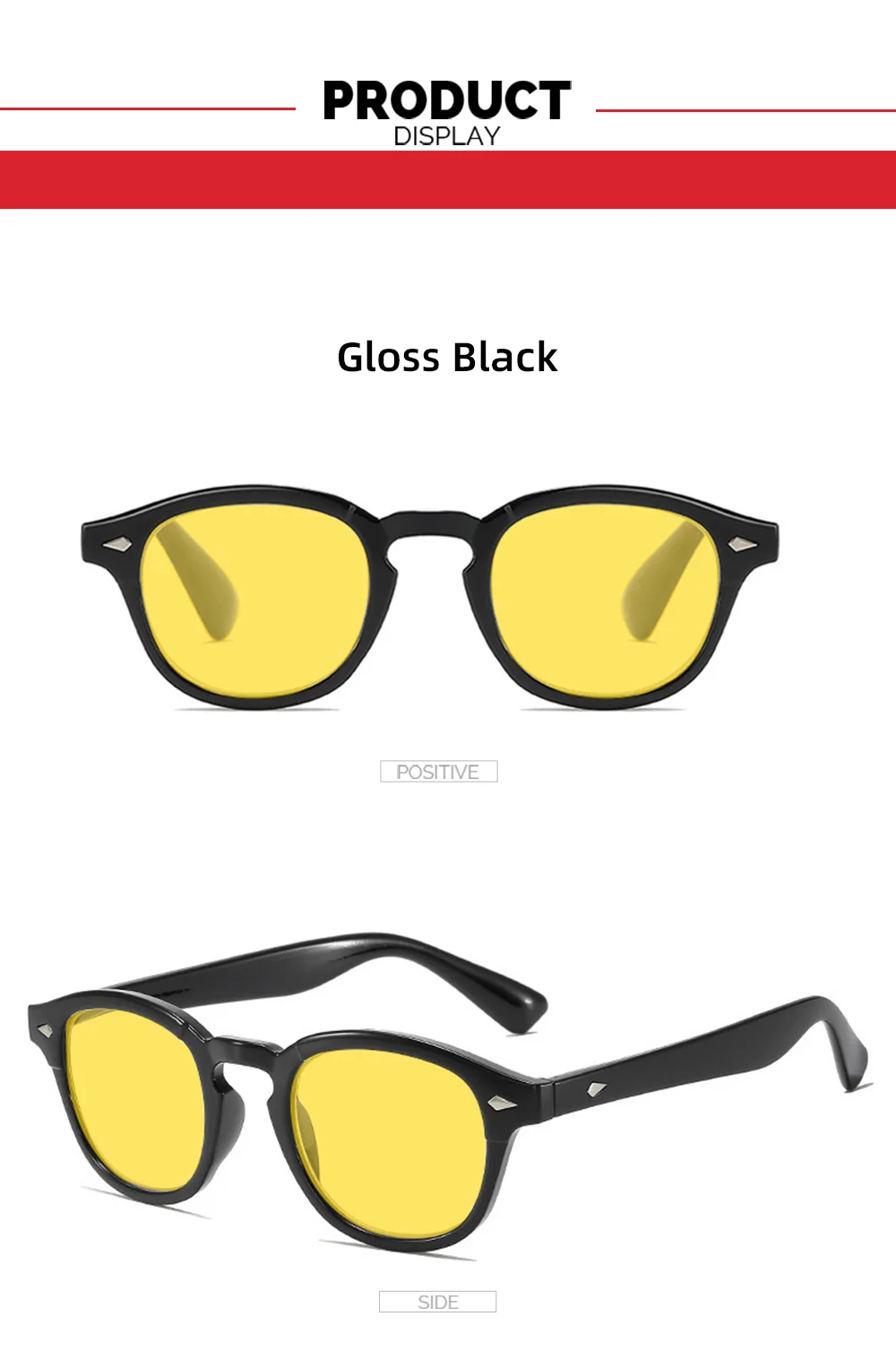 VIVIBEE Retro Blau Licht Blockieren Gläser Männer Nachtsicht Gelbe Linse Quadrat UV400 Frauen Blau Licht Filter Computer Brillen – Detail 11