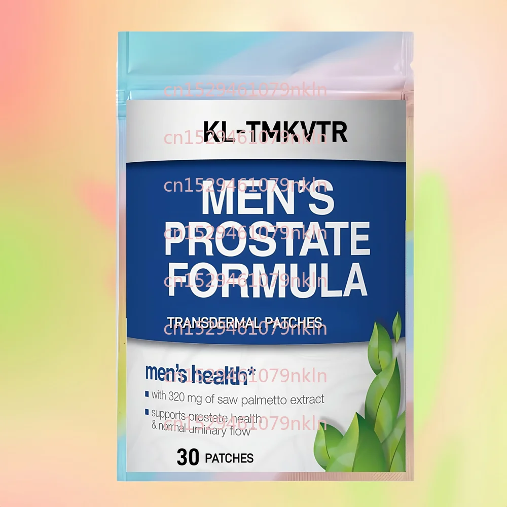 30 Patches Men's Prostate Health Transdermal Patches with Saw Palmetto, Beta-Sitosterol & Lycopene for Urinary Support