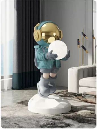 1.2 meter astronaut sculpture light intelligent voice Bluetooth speaker