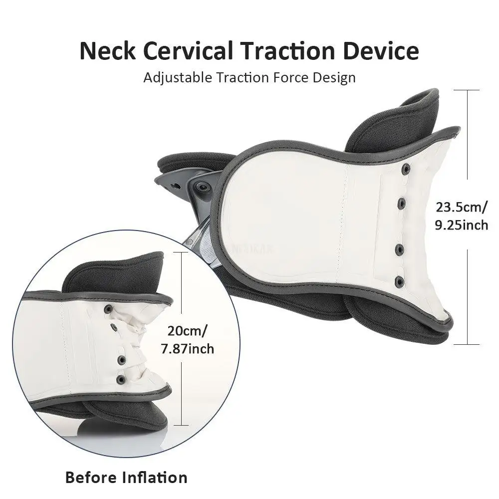 Einstellbare Neck Traktion Gerät Hals Bahre Spinal Hosenträger Zervikale Hosenträger Orthesen Kragen Medizinische Produkte Hals Schutz