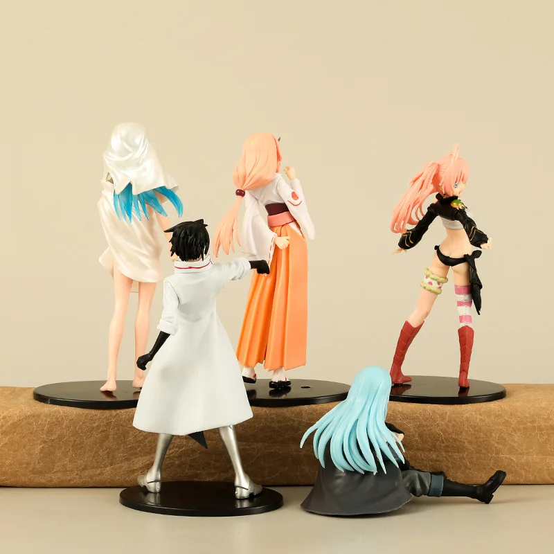 في ذلك الوقت تم تجسدت كشخصية أنيمي الوحل Otherworld Rimuru Tempest Kawaii اللعب ديكور للأطفال المشجعين هدية Brinquedos #2