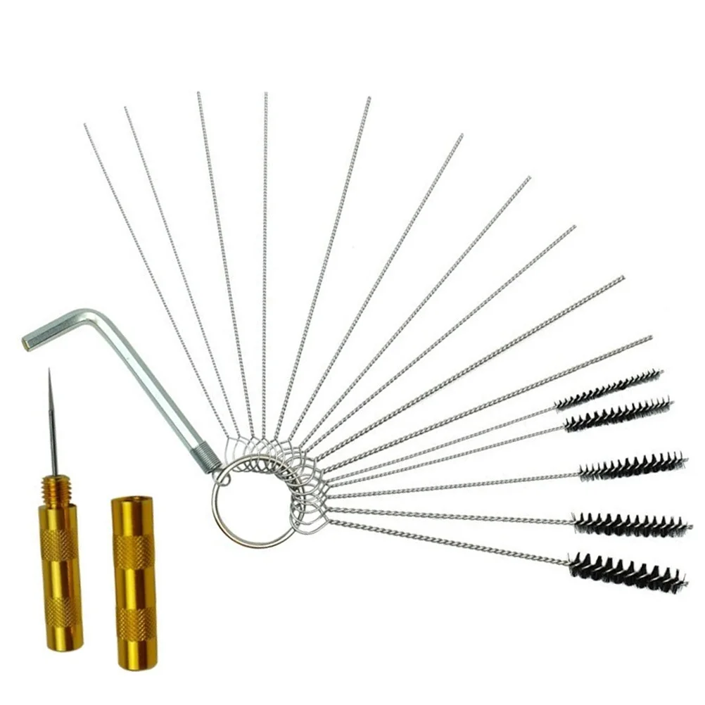 1 zestaw 1 Zestaw do czyszczenia aerografu Narzędzia do czyszczenia aerografu do malowania Rurki ze stali nierdzewnej do czyszczenia aerografu Akcesoria do aerografu