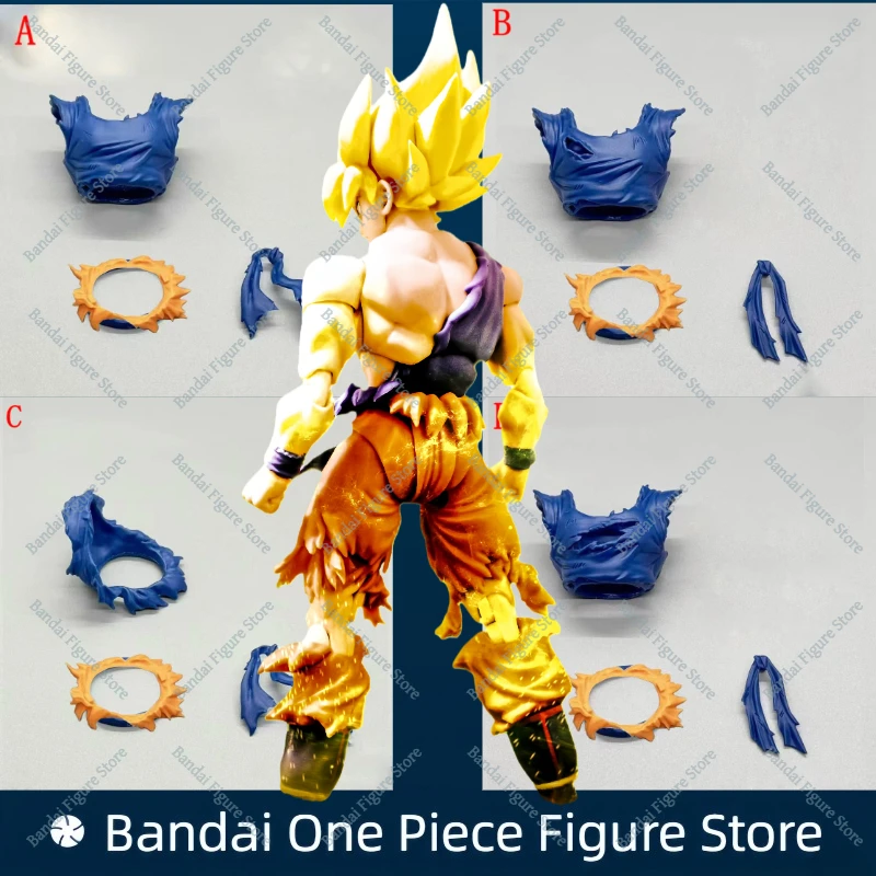 

В наличии EC SHF Dragon Ball Super Saiyan Goku War Damaged Clothing Accessory Kit 3.0 KO Air Аниме Экшн Коллекция Игрушка в подарок