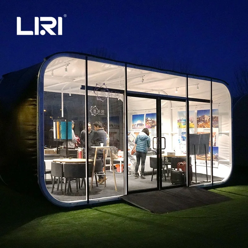 

Luxury Modular Box Capsule Cube Hotel Glamping Tent for Shop