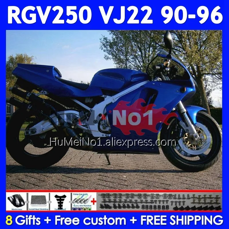 RGV250 For SUZUKI SAPC RGV-250 VJ22 109No.188 RGV 250 90 91 92 93 94 95 96 1990 1991 1992 1993 1994 1995 1996 Fairing Gloss Blue