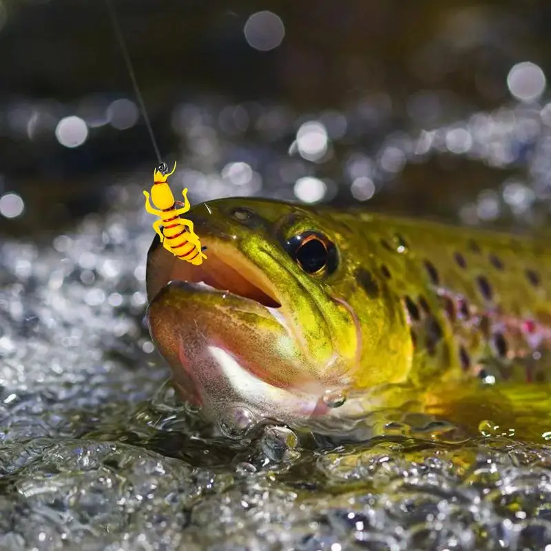 Lure Fly Fishing Baits Fly Lure Fishing Bait With Hooks Fly Lure Fishing Bait Topwater Fishing Fly Simulation Pseudo Bait Water