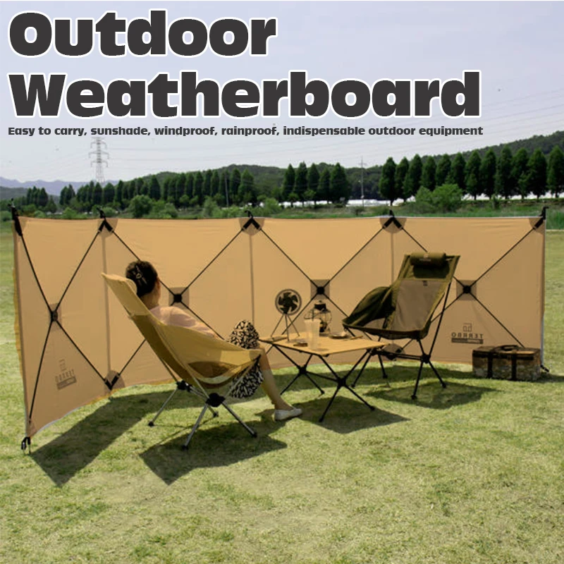 Escudo a prueba de viento, suministros para acampar, toldo para parabrisas, dosel para pared exterior, tienda grande para campamento, tienda de playa para coche, lona plegable para Picnic