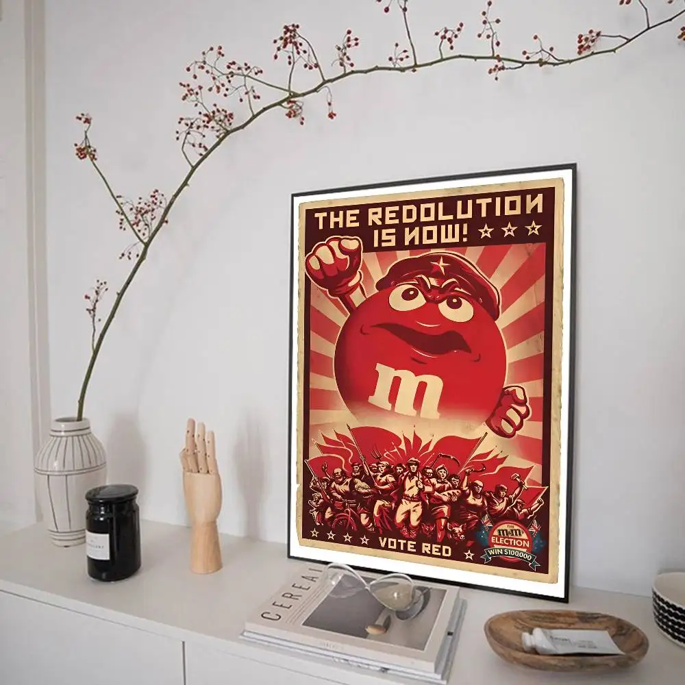كاندي M-MS C-الشوكولاتة M&M'S ملصق نوعية جيدة يطبع وملصقات غرفة عتيقة مقهى ديكور ديكور المنزل