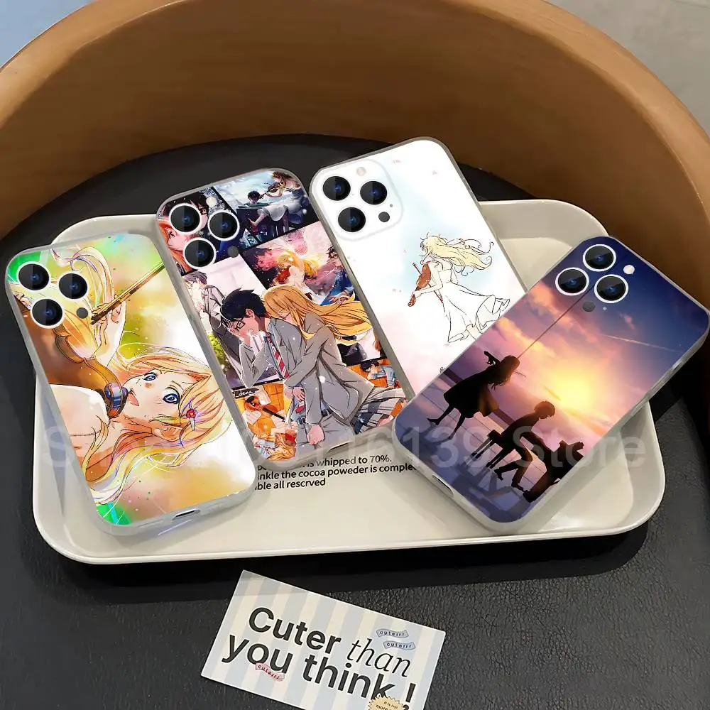 

Yours Lies in A-April Phone Case For iPhone 17,16,15,14,13,12,11 Pro,Max,Plus,X,XS,XR,SE4,E Mini Transparent Soft Cover