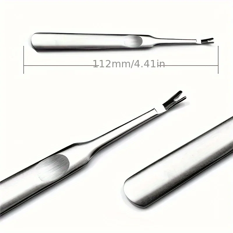 Cuticle Remover Dead Skin Pusher Surgical Grade Stainless Steel Nail Art Manicure Tools Scraper Nail Cleaner Trimmer