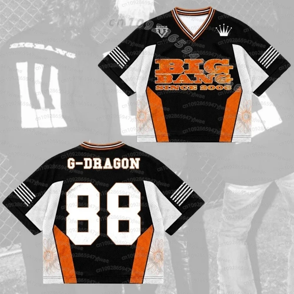 2026 MEN WOMEN BIGBANG 2026 World Tour Cosmos Mixed Mesh Jersey Gift For FANS Short Sleeve Jersey Short Sleeve Beach  T-Shirt