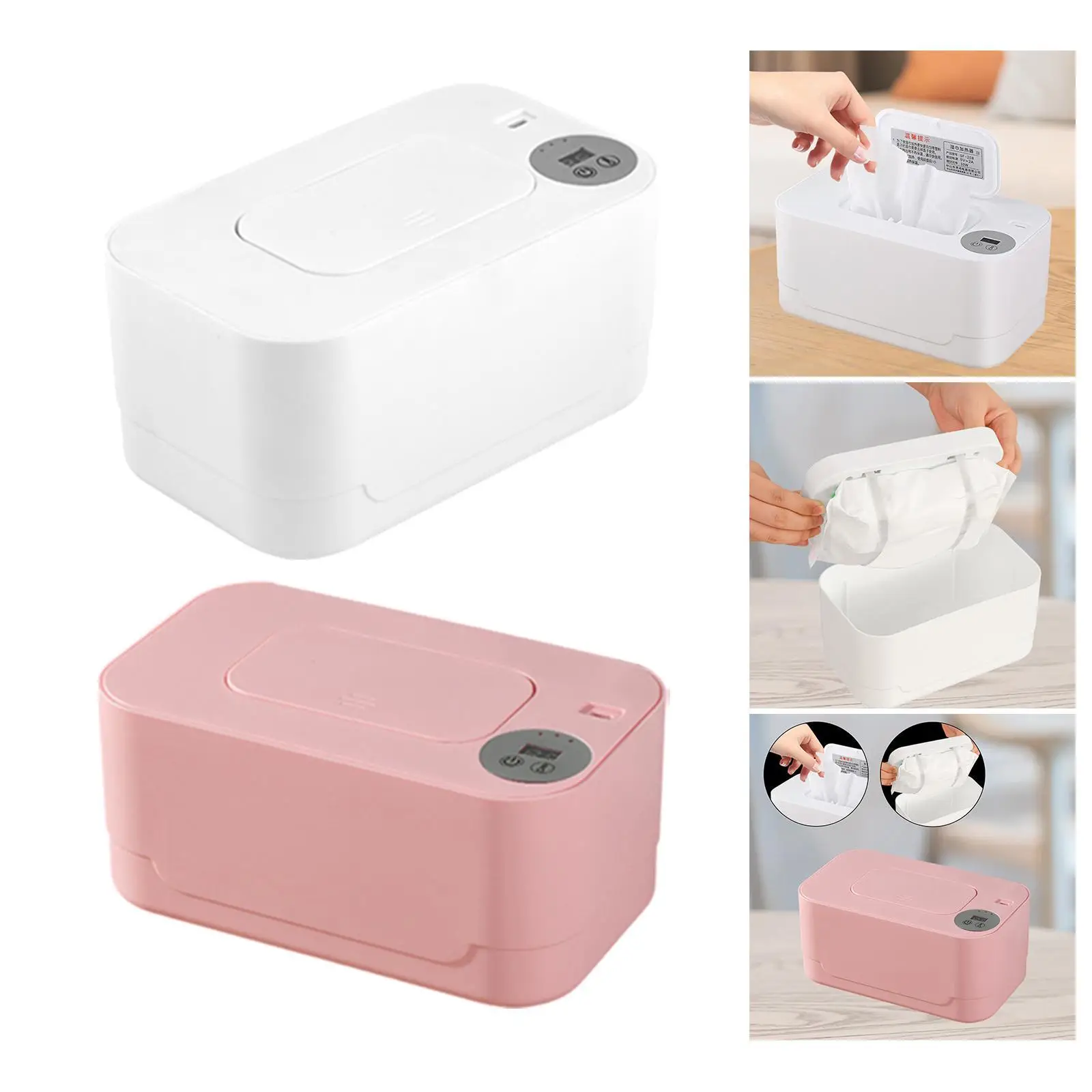 เครื่องอุ่นผ้าเช็ดทำความสะอาดแบบพกพา ชาร์จผ่าน USB ใช้ได้ทั้งในบ้านและนอกบ้าน สำหรับเด็กทารก