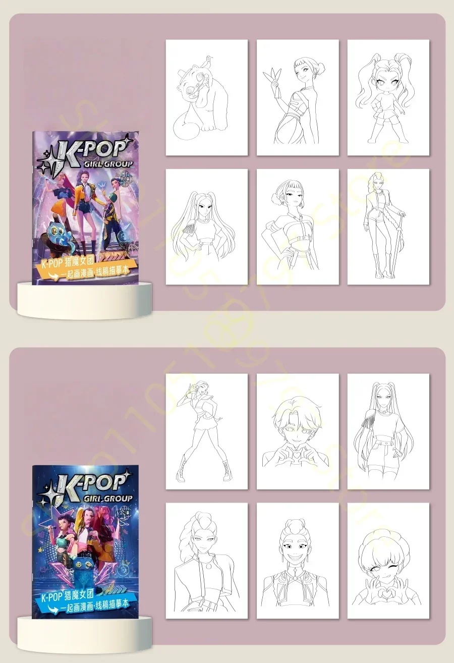 Anime-Mädchen Lumi Mila Zoi Hexenjäger-Bleistifte 2B HB Farbstifte Niedliches Cartoon-Schüler-Schreibwarenset für Tägliches Lernen Geschenke – Detail 36