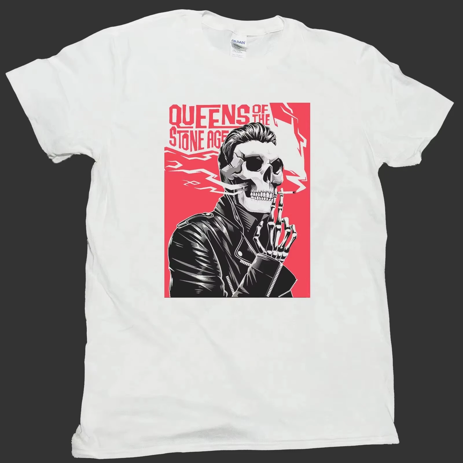 QUEENS OF THE STONE AGE ROCK METAL T-SHIRT Unisex Men Women Summer Men's T-Shirt Casual Crew Neck Cotton Tee