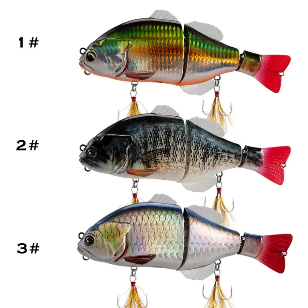 Outdoor Three Section Sea Bream 8cm 69g Long-range Biomimetic Road Sub Hard Bait 3 Segmented Swimbait Fishing Lure Fishing Tools