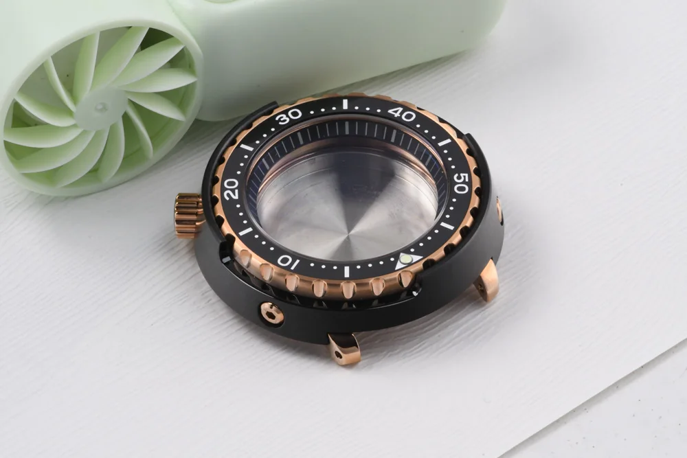 47mm Leuchtendes Uhrengehäuse 4,2 Uhr Edelstahl Saphirglas Taucheruhr für NH35/NH36 Automatikwerk – Detail 5