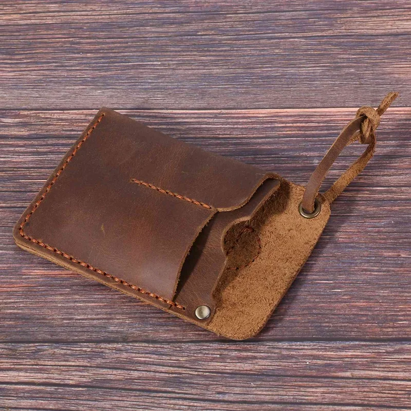 Handmade EDC Organizer หนัง Sheath/Organizer Slip Pouch สําหรับไฟฉาย/เครื่องมือ/มีด/ปากกา