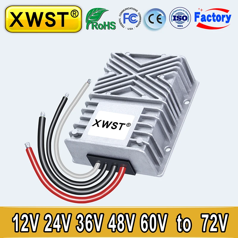 

Waterproof IP67 DC DC Converter 12V 24V 36V 48V 60V to 72V Voltage Regualtor Boost Power Inverter Supply 72V Output CE RoHs