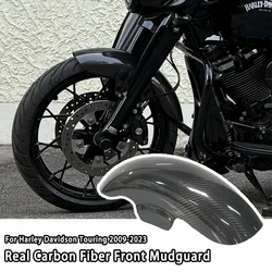 Real Carbon Fiber Front Mudguard For Harley Davidson Touring Models 2009-2023 Motorcycle Accessories Carbon Front Fender