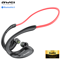 Awei A880BL Wireless Bluetooth Headset Gaming Earphones Neckband Open Ear Sports Headphones EarHook for Cycling Running with NFC