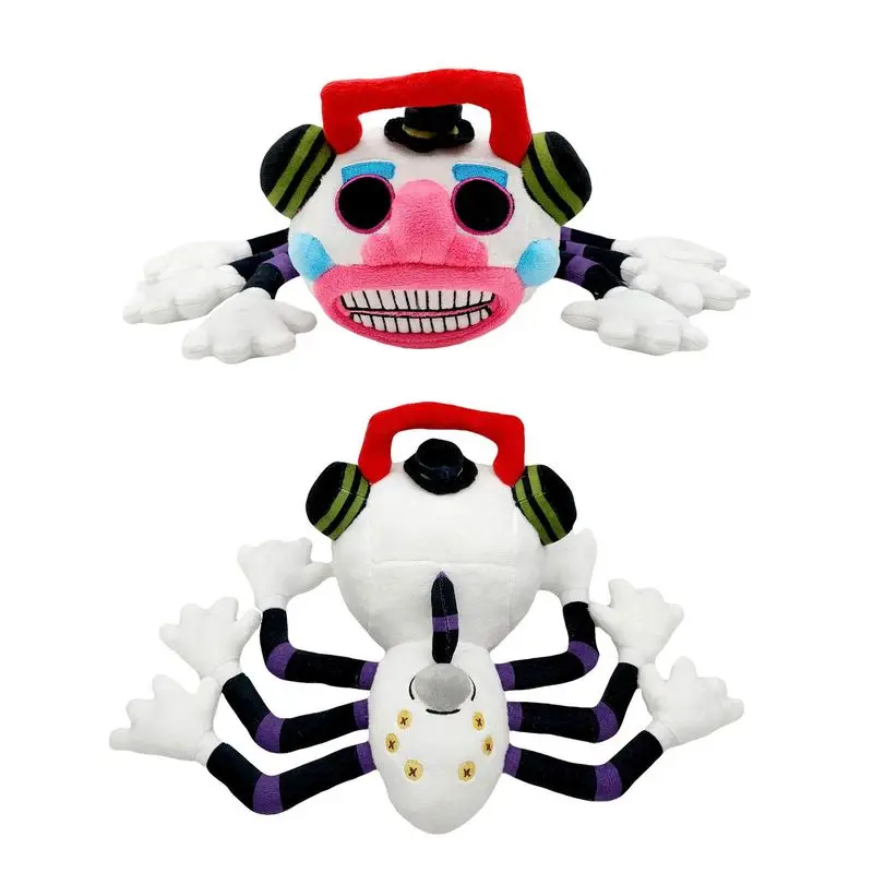 New Dj Music Man Spider Plush Toy Security Breach Game Cute Soft Stuffed Pillow Cushion Dolls Cartoon Plushie Birthday Gifts