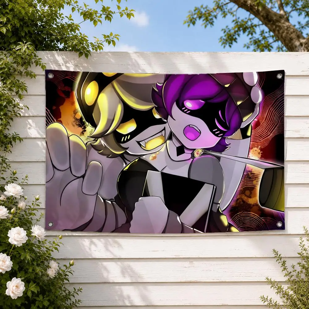 Anime Murder Drones Flags Yard Garden Decor Banner Indoor Outdoor Wall Hanging Flag Home Patio Wall Art Decoration